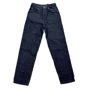 90s Levi's Jeans Women's 14.5 Black Orange Tab High Rise Straight Leg Vintage